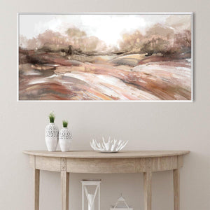 Brushed Dunes Canvas Art Clock Canvas