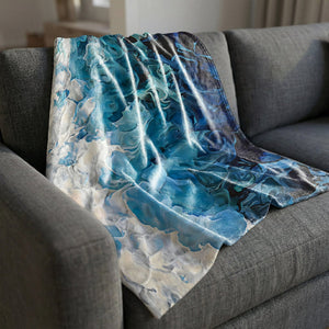 Brushed Ethereal Blanket Blanket Clock Canvas