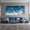 Brushed Ethereal Canvas Art Clock Canvas