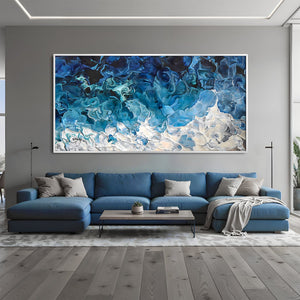 Brushed Ethereal Canvas Art Clock Canvas