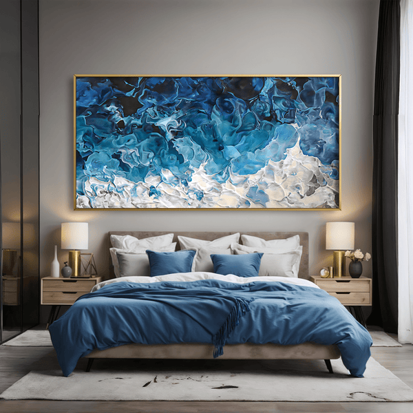 Brushed Ethereal Canvas Art Clock Canvas