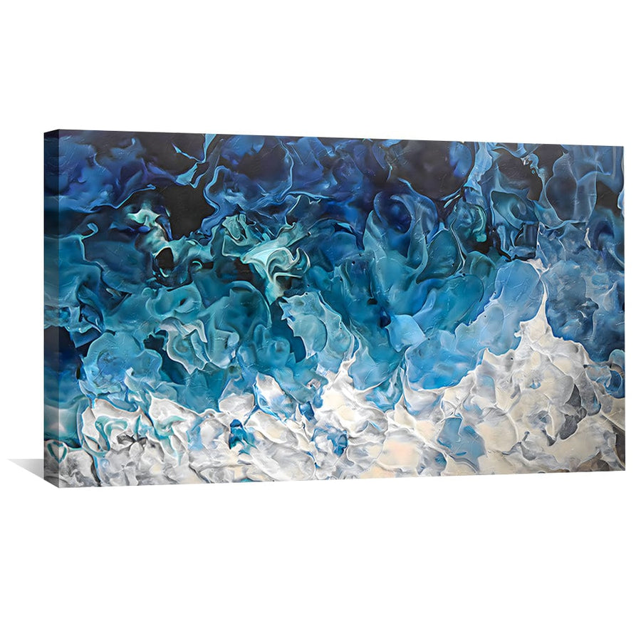 Brushed Ethereal Canvas Art Clock Canvas