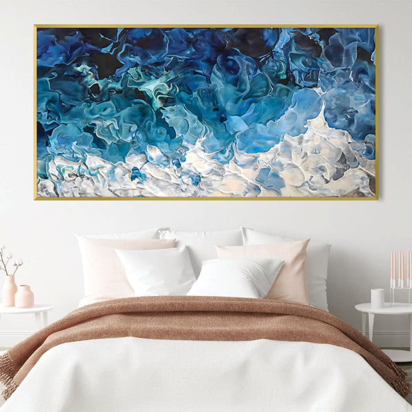 Brushed Ethereal Canvas Art Clock Canvas
