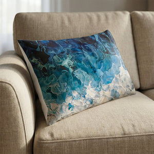 Brushed Ethereal Cushion Cushion 13 x 19in Clock Canvas