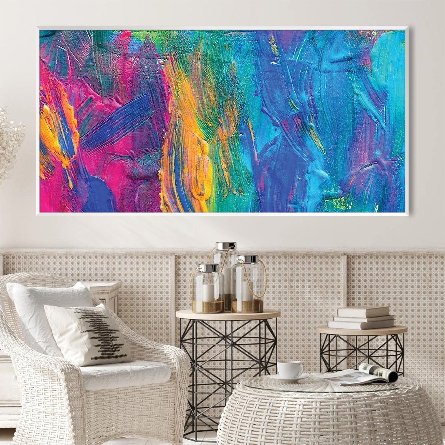Brushed Imagery Canvas Art Clock Canvas