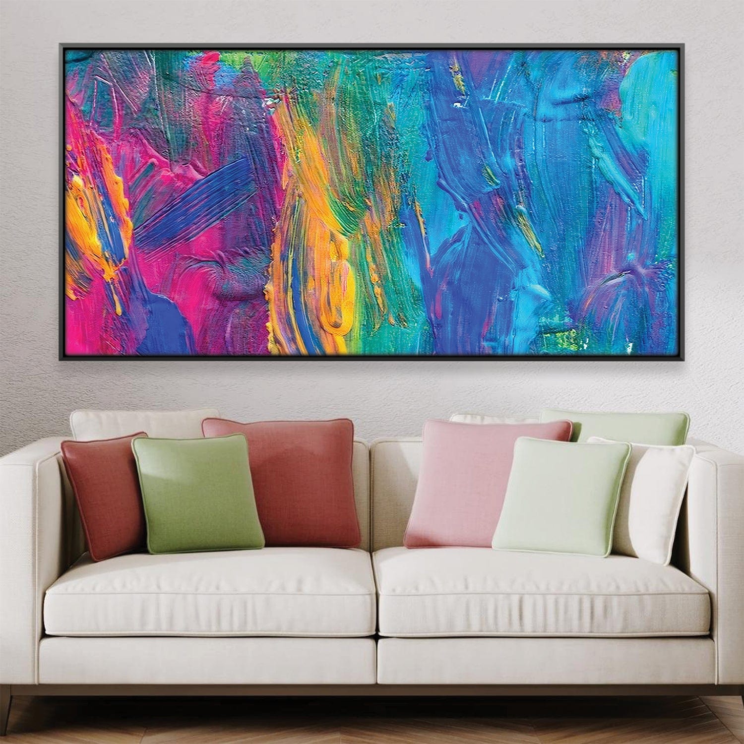 Brushed Imagery Canvas Art Clock Canvas