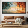 Brushed Spectrum Canvas Art 50 x 25cm / Rolled Prints Clock Canvas