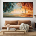 Brushed Spectrum Canvas Art 50 x 25cm / Rolled Prints Clock Canvas