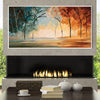 Brushed Spectrum Canvas Art Clock Canvas