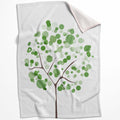 Bubble Trees C Blanket Blanket 75 x 100cm Clock Canvas