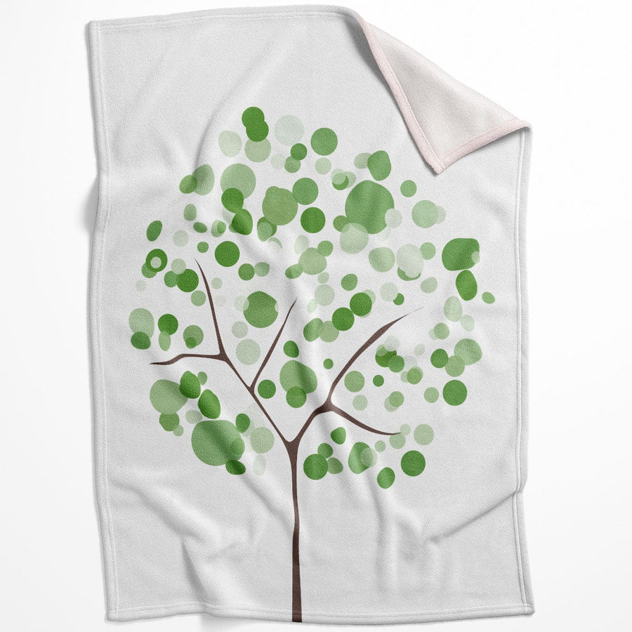 Bubble Trees C Blanket Blanket 75 x 100cm Clock Canvas