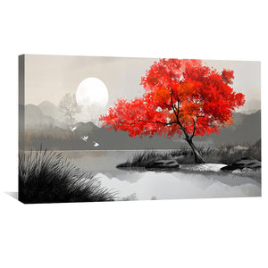 Burnished Beauty Canvas Art Clock Canvas