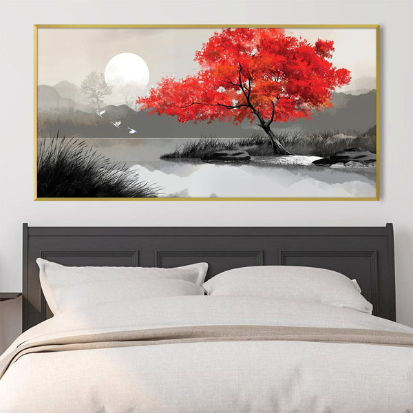 Burnished Beauty Canvas Art Clock Canvas