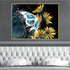 Butterfly Abstraction Canvas Art Clock Canvas