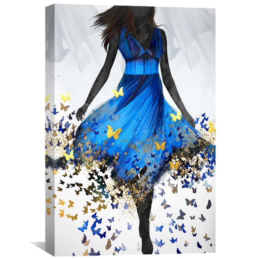 Butterfly Dress Canvas Art Clock Canvas