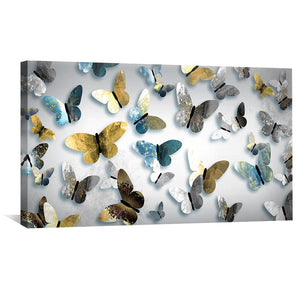 Butterfly Gallery Canvas Art Clock Canvas