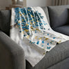 Butterfly Leaves Blanket Blanket Clock Canvas