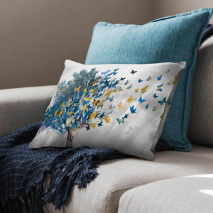 Butterfly Leaves Dream Home Bundle Bundle 2 Cushions & 1 Blanket Clock Canvas