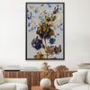 Butterfly Rose Canvas Art Clock Canvas