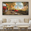 Cafe de la Tour Eiffel Canvas Art 50 x 25cm / Framed Prints Clock Canvas