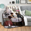 Cafe Love Blanket Blanket Clock Canvas