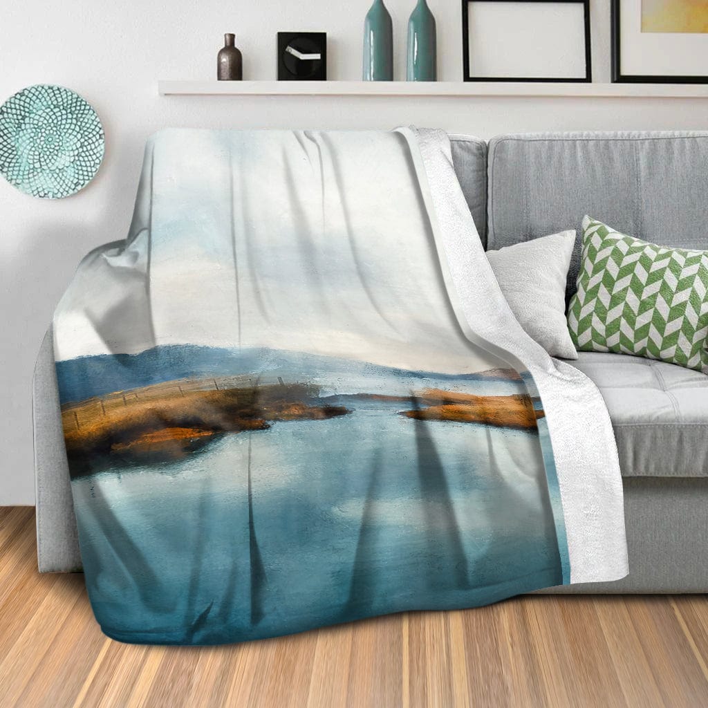 Calm Afternoon Blanket Blanket Clock Canvas