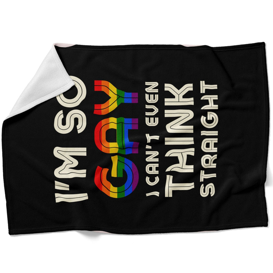 Can't Think Straight Blanket Blanket 75 x 100cm Clock Canvas