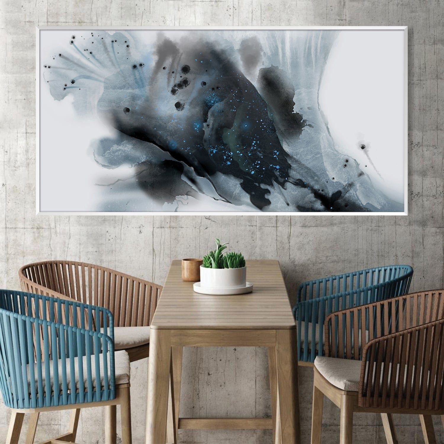 Canon color Canvas Art Clock Canvas