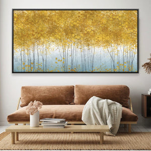 Canopy Of Yellow Canvas Art Clock Canvas