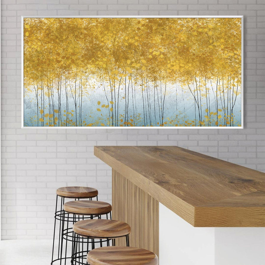 Canopy Of Yellow Canvas Art Clock Canvas