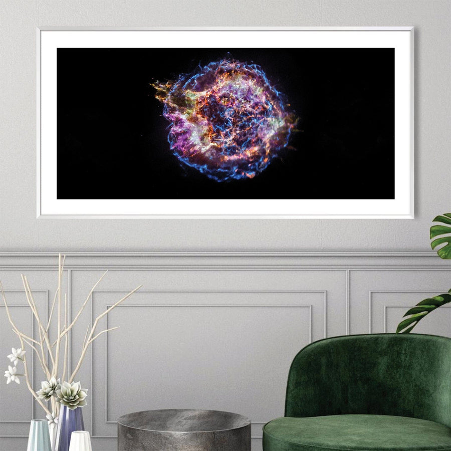 Cassiopea A Canvas Art Clock Canvas