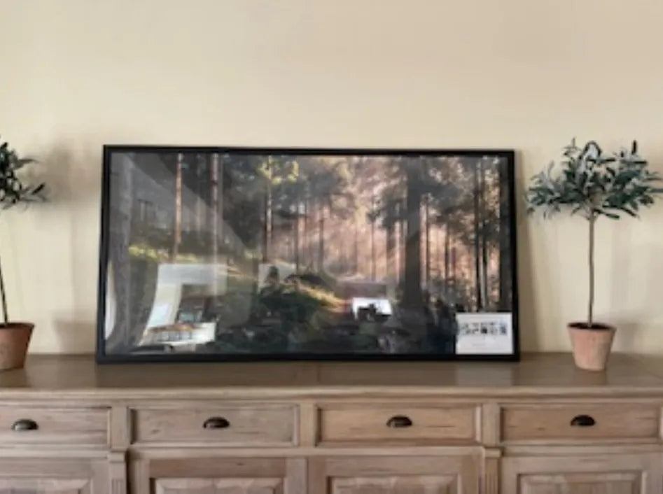 Clock Canvas wall art in Katie D.'s home