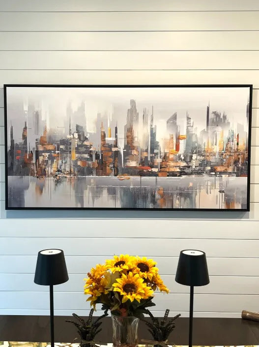 Clock Canvas wall art in Cathy R.'s home
