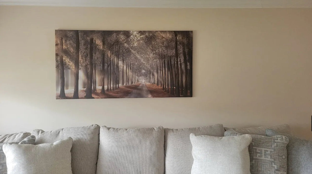 Clock Canvas wall art in David H.'s home