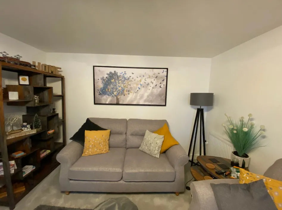Clock Canvas wall art in Liz L.'s home