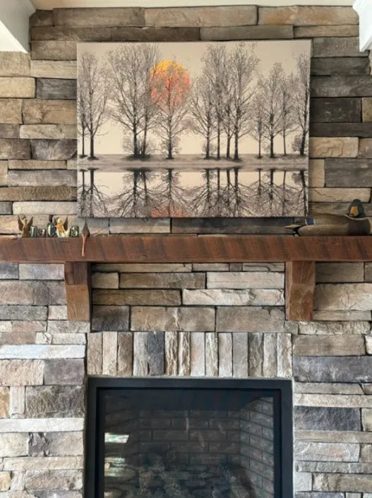 Clock Canvas wall art in Cindy H.'s home
