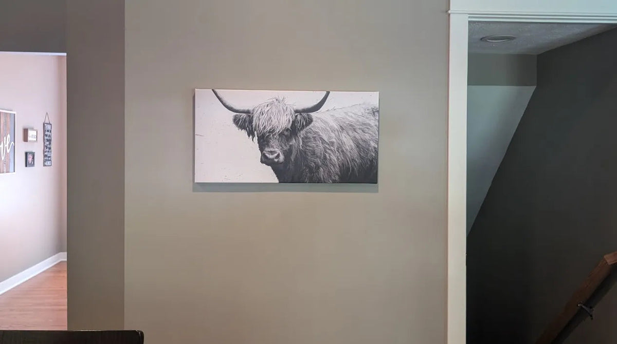 Clock Canvas wall art in Jackie T.'s home