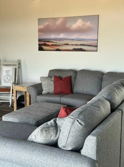 Clock Canvas wall art in Brigid I.'s home