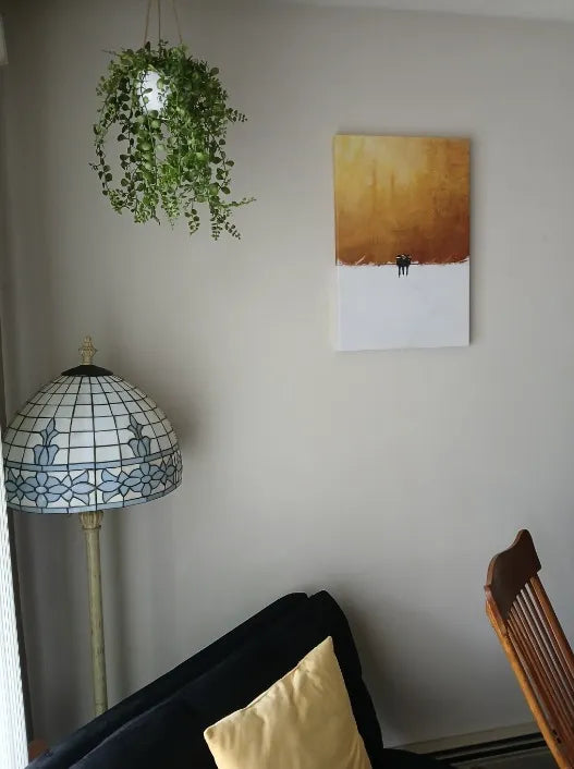 Clock Canvas wall art in Maria C.'s home