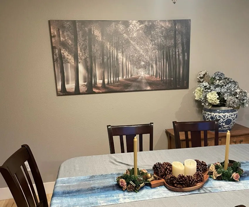 Clock Canvas wall art in Susan C.'s home