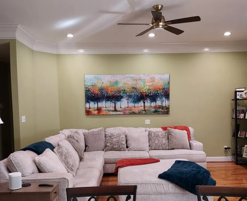 Clock Canvas wall art in Esther H.'s home