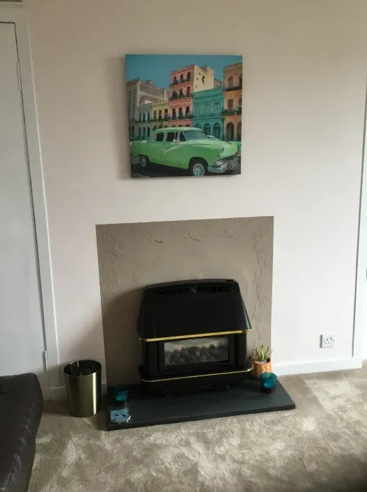 Clock Canvas wall art in Ilene E.'s home