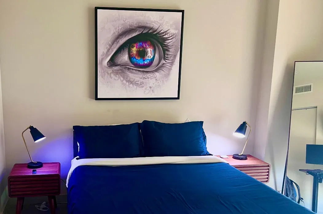 Clock Canvas wall art in Heyward H.'s home