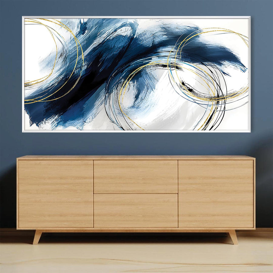 Cerulean Dreams Canvas Art Clock Canvas