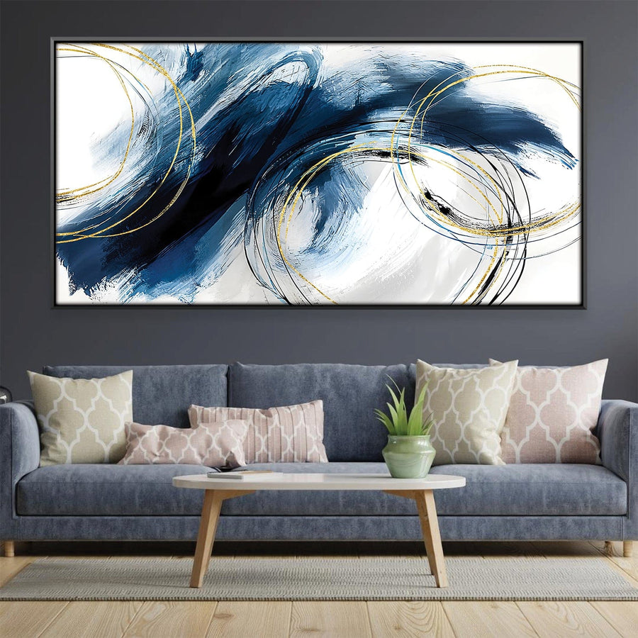 Cerulean Dreams Canvas Art Clock Canvas