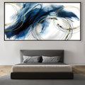 Cerulean Dreams Easy Build Frame Posters, Prints, & Visual Artwork Easy Build Frame & Fabric Print / 40 x 20in Clock Canvas