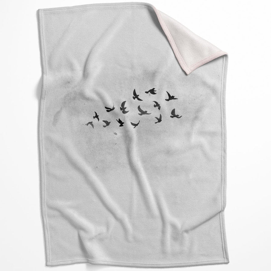 Charcoal Nature A Blanket Blanket 75 x 100cm Clock Canvas