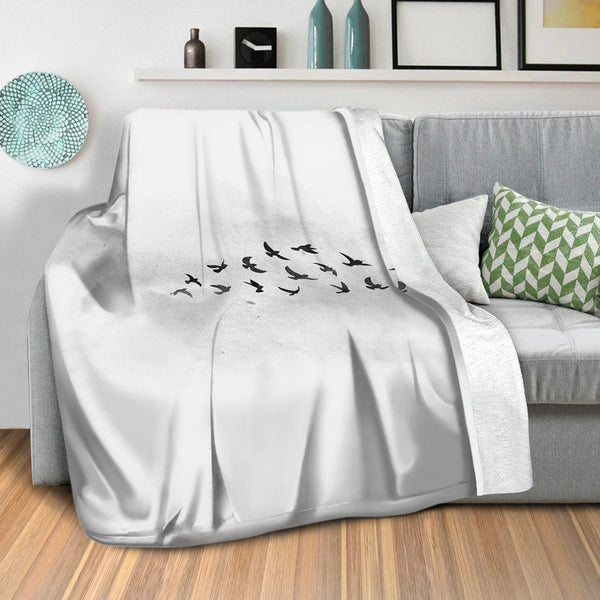 Charcoal Nature A Blanket Blanket Clock Canvas