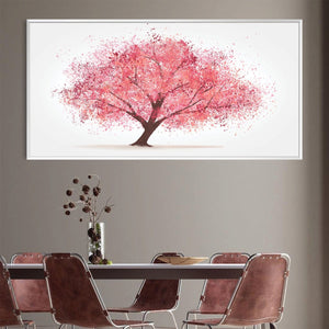 Cherry Blossom Simplicity Canvas Art Clock Canvas