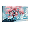 Cherry Breeze Canvas Art Clock Canvas